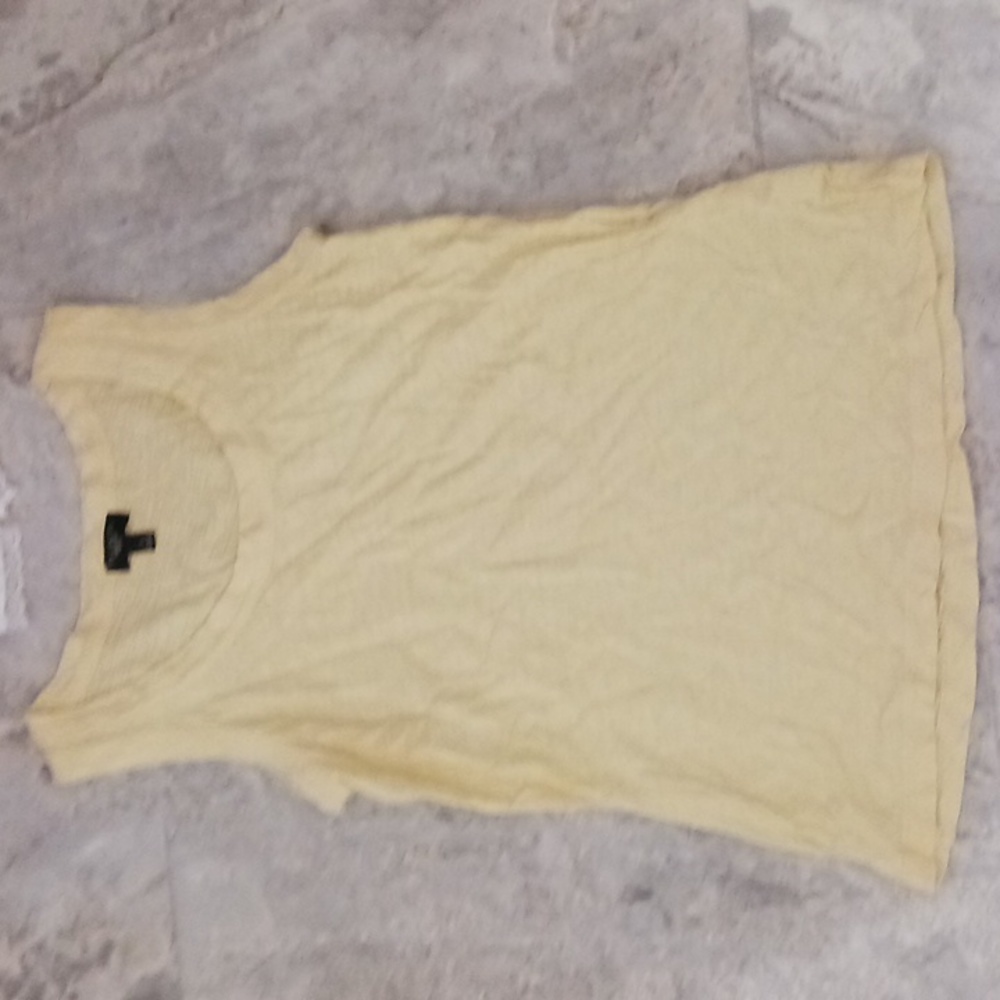 Talbots petites line small yellow short sleeved shirt